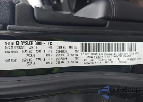 2012 Jeep Grand Cherokee Laredo z USA, uszkodzony, nr VIN 1C4RJFAG2CC329448